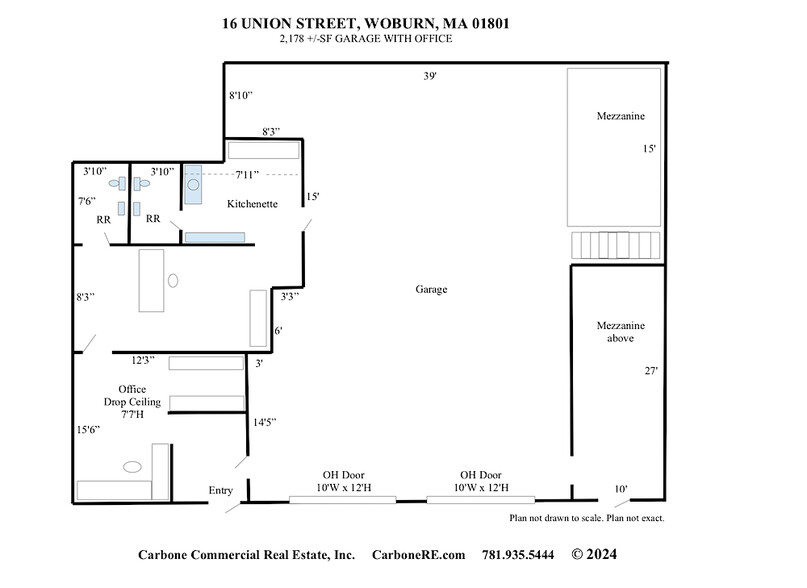 16 Union St, Woburn, MA à louer - Plan d  tage - Image 2 de 16