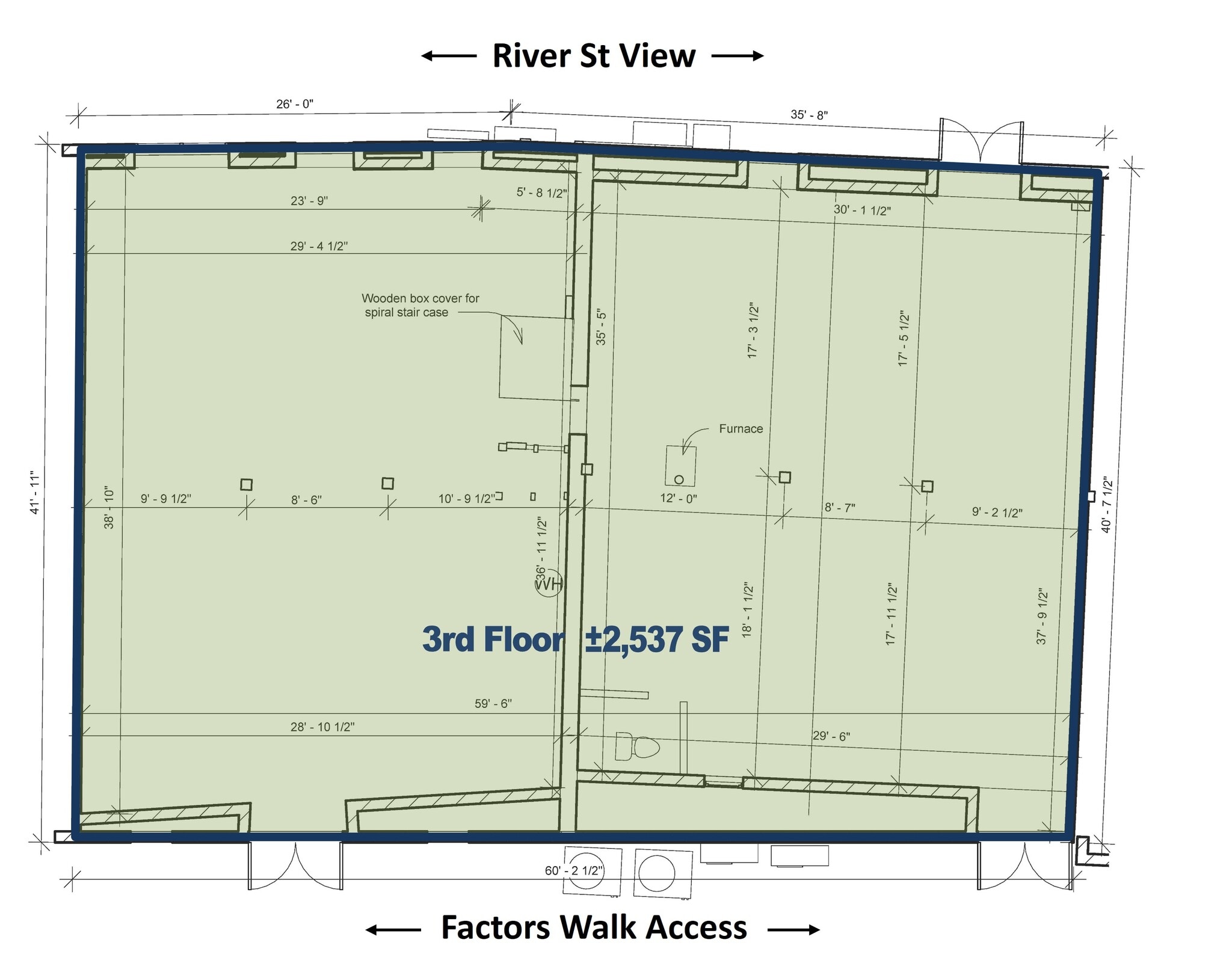 215 E River St, Savannah, GA for lease Floor Plan- Image 1 of 7