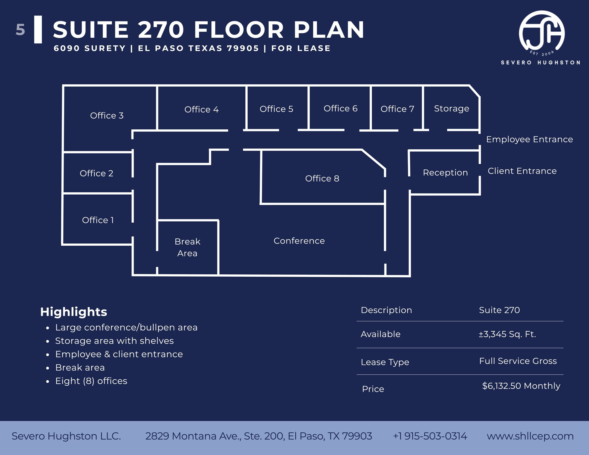 6090 Surety Dr, El Paso, TX à louer Plan de site- Image 1 de 1
