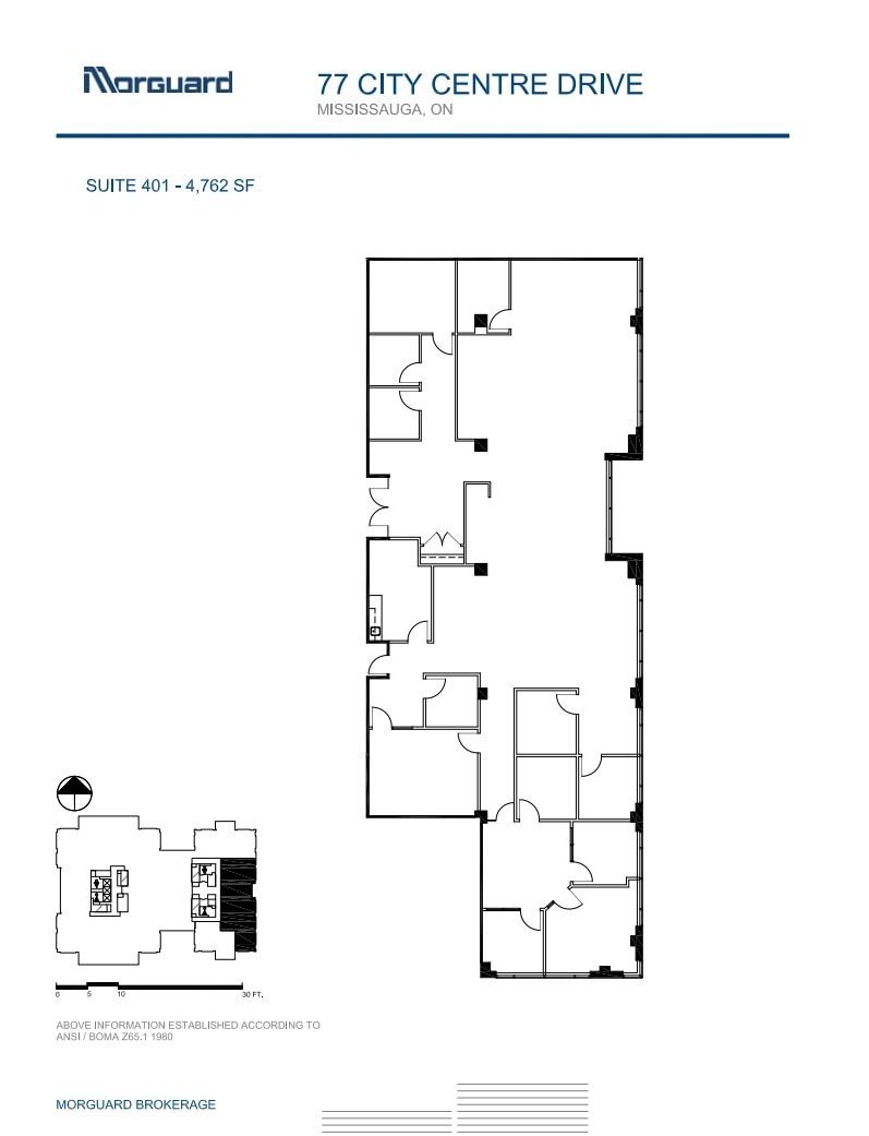 77 City Centre Dr, Mississauga, ON for lease Floor Plan- Image 1 of 1