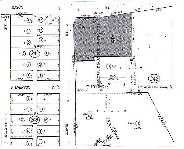 401-403 Davis St, Vacaville, CA for sale - Plat Map - Image 2 of 4
