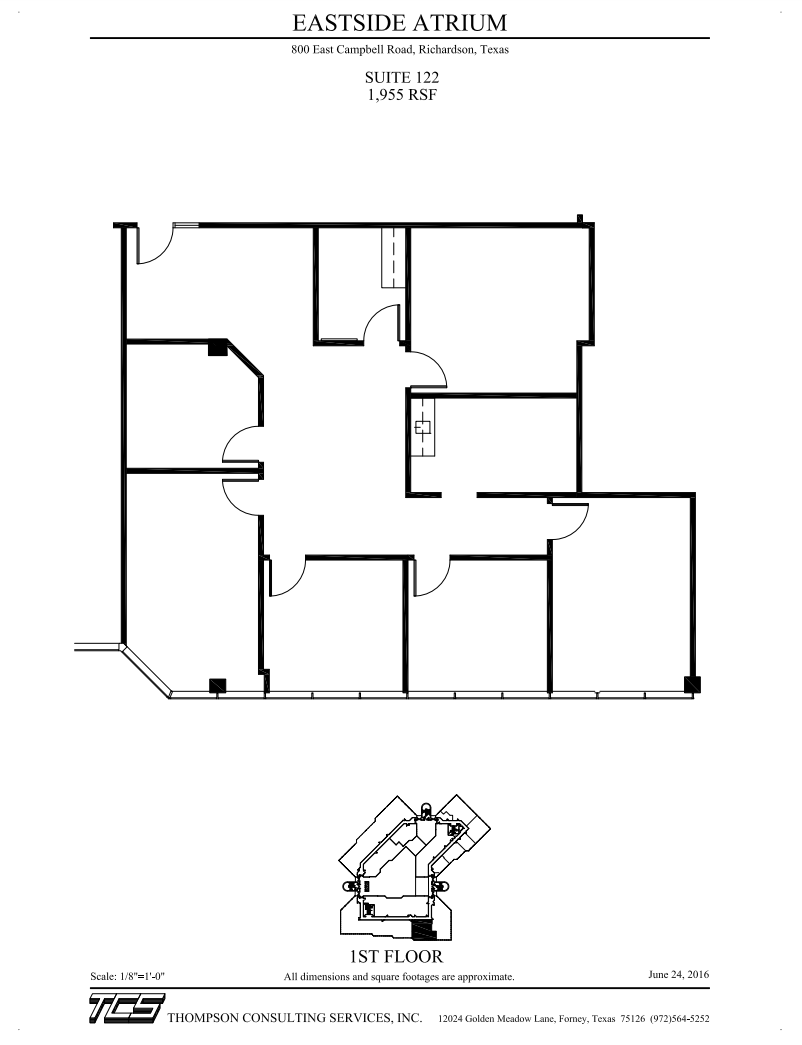 800 E Campbell Rd, Richardson, TX à louer Plan d’étage- Image 1 de 1