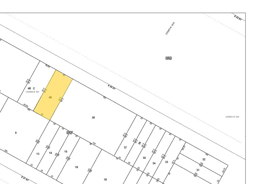 316-318 E 22nd St, New York, NY for sale - Plat Map - Image 2 of 5