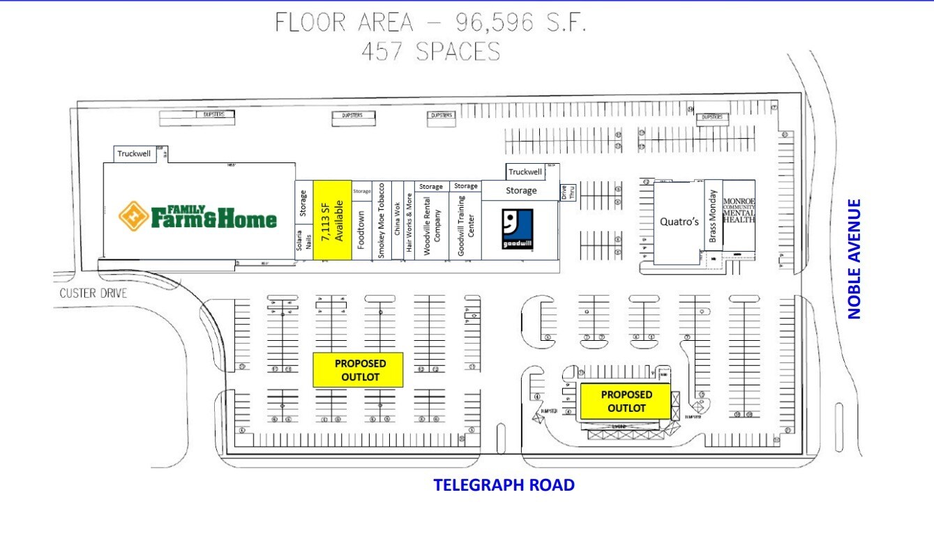 211 N Telegraph Rd, Monroe, MI for lease Floor Plan- Image 1 of 1
