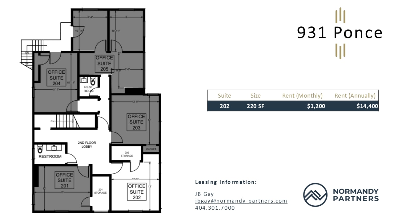 931 Ponce de Leon Ave NE, Atlanta, GA for lease Floor Plan- Image 1 of 1