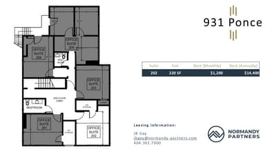 931 Ponce de Leon Ave NE, Atlanta, GA for lease Floor Plan- Image 1 of 1