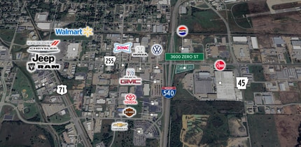 3600 S Zero St, Fort Smith, AR - Aérien Vue de la carte