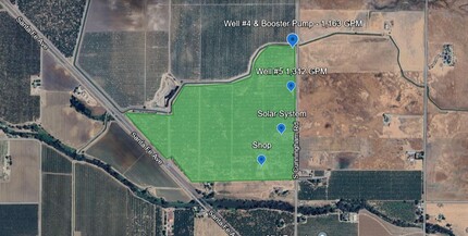 2 S. Cunningham rd, Le Grand, CA - aerial  map view