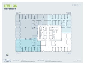 909 Fannin St, Houston, TX à louer Plan d’étage- Image 1 de 1