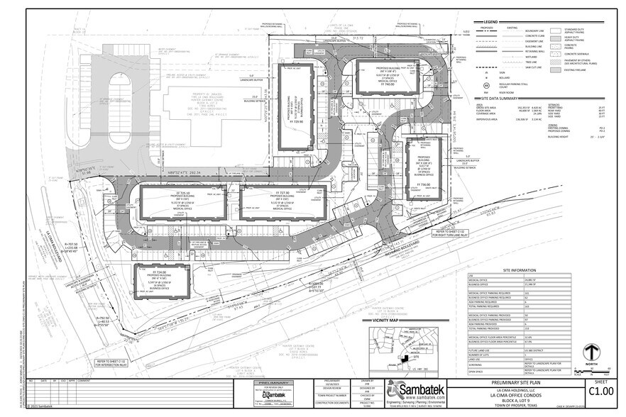 NEC Richland/La Cima blvd, Prosper, TX à vendre - Plan de site - Image 3 de 3