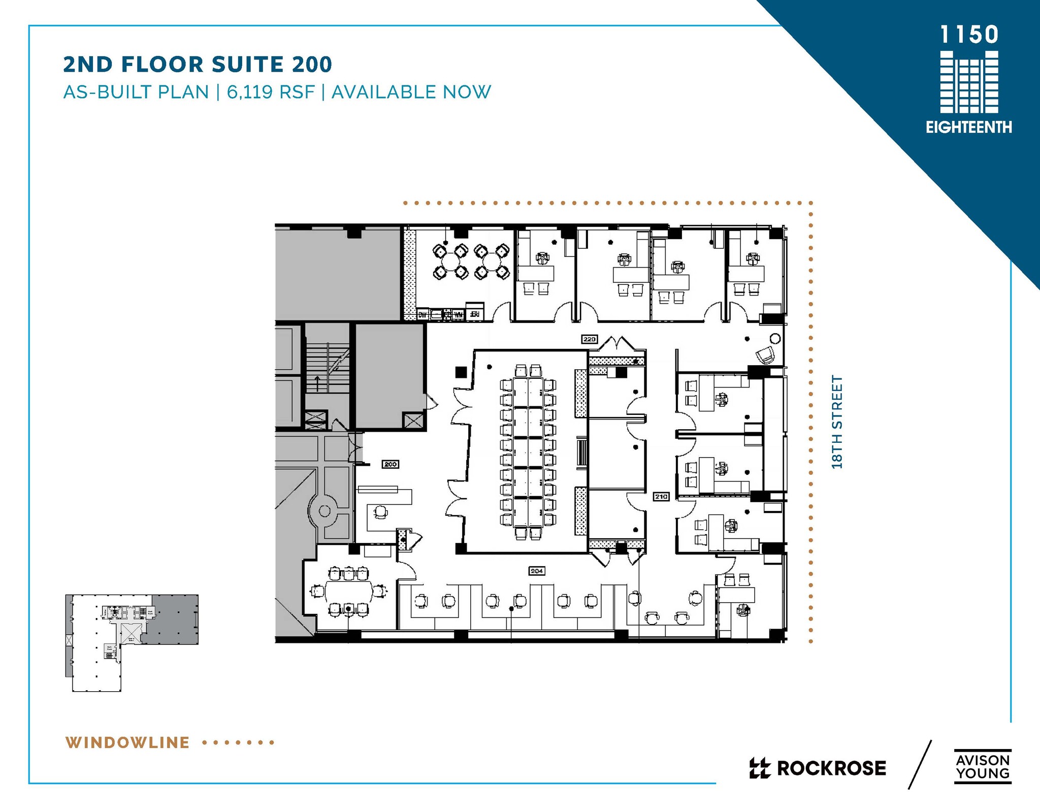 1150 18th St NW, Washington, DC à louer Plan d  tage- Image 1 de 1