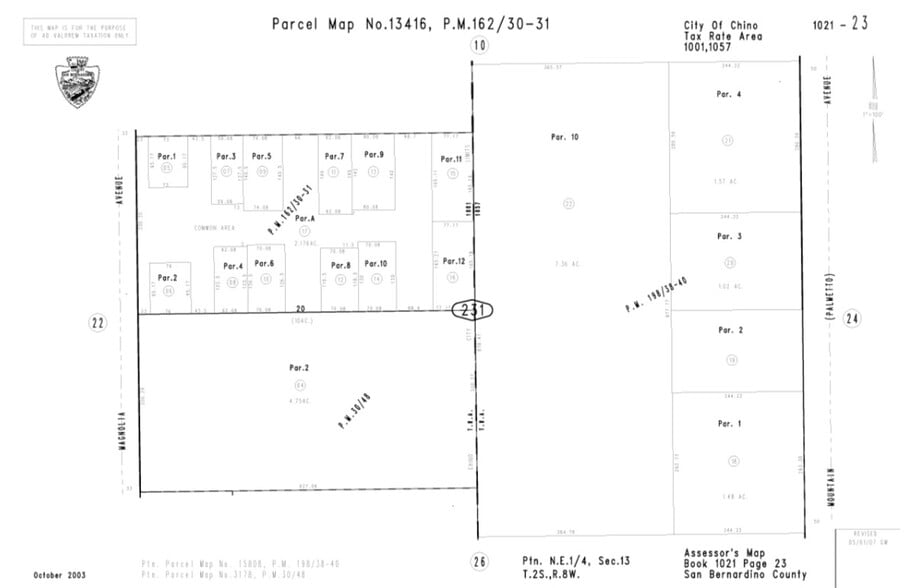 13951 Magnolia Ave, Chino, CA à vendre - Plan cadastral - Image 2 de 2