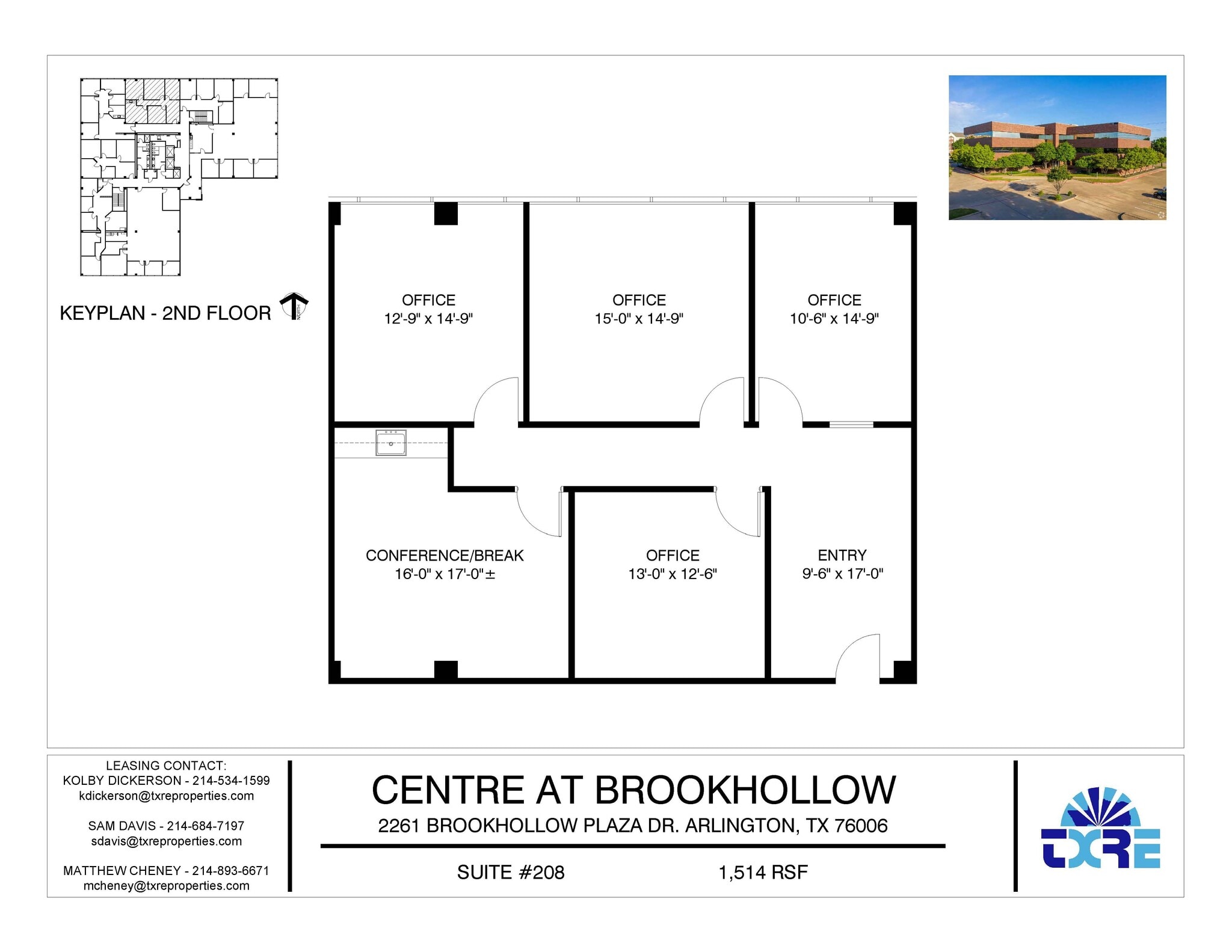 2261 Brookhollow Plaza Dr, Arlington, TX for lease Floor Plan- Image 1 of 4