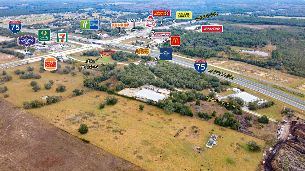 6430 Nature Coast Blvd, Brooksville, FL à vendre - Aérien - Image 2 de 3