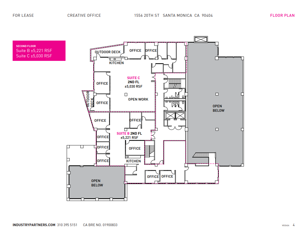 1556 20th St, Santa Monica, CA à louer Plan d  tage- Image 1 de 1