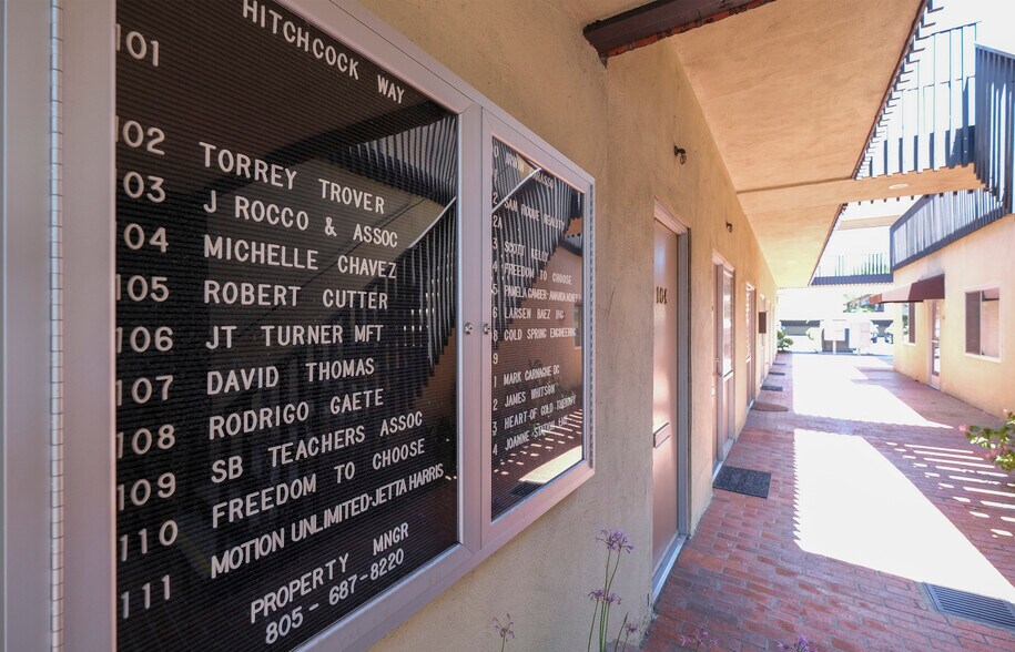 55 hitchcock Way, Santa Barbara, CA à louer - Photo du bâtiment - Image 2 de 6