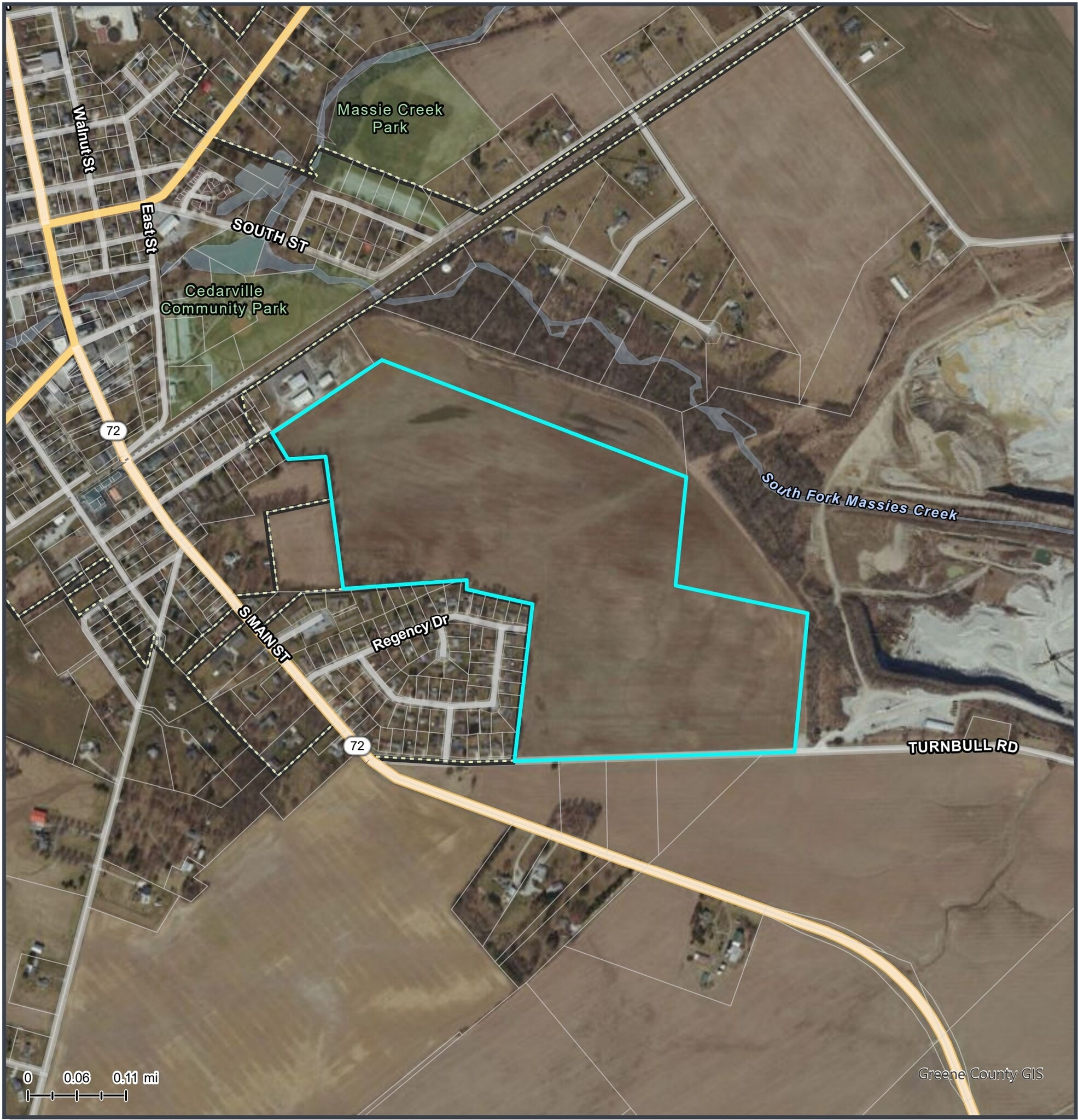 3448 Turnbull rd, Cedarville, OH for sale Plat Map- Image 1 of 4