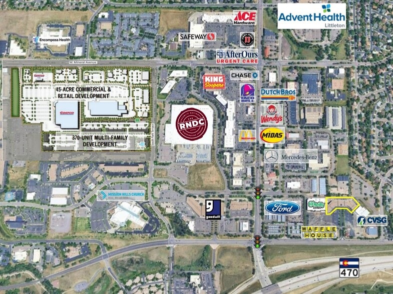 311 E County Line Rd, Littleton, CO for lease - Aerial - Image 3 of 5