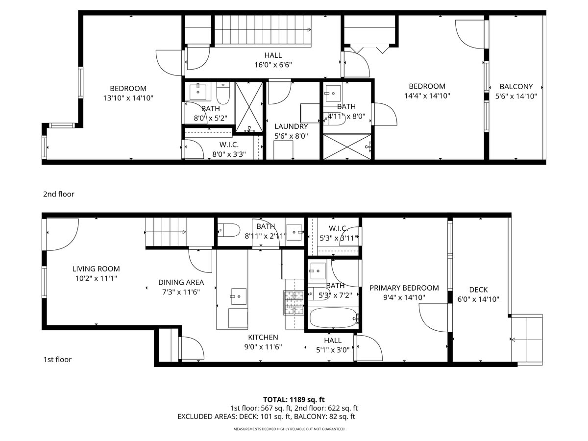 422 Warner St NW, Washington, DC 20001 - Unit 1 -  - Floor Plan - Image 1 of 2