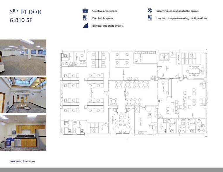 1016 E Pike St, Seattle, WA à louer - Plan d’étage - Image 3 de 24