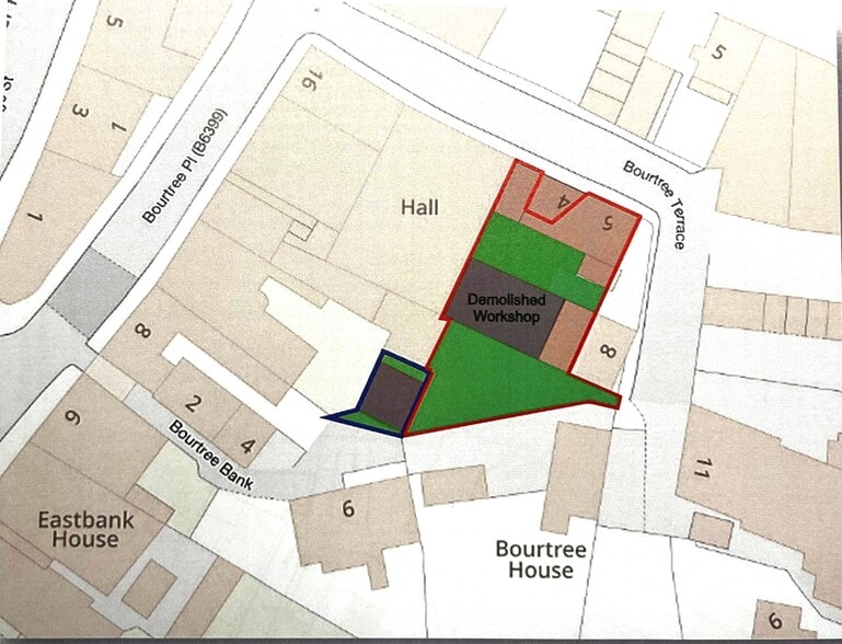 4-6 Bourtree Terrace, Hawick for sale - Site Plan - Image 3 of 3