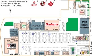 Plus de détails pour 300-499 Downtowner Plz, Coshocton, OH - Commerce de détail à louer