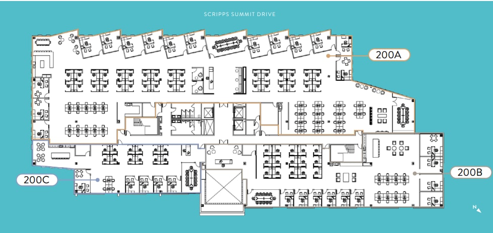 12121 Scripps Summit Dr, San Diego, CA à louer Plan d’étage- Image 1 de 1