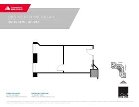 980 N Michigan Ave, Chicago, IL à louer Plan d’étage- Image 1 de 1