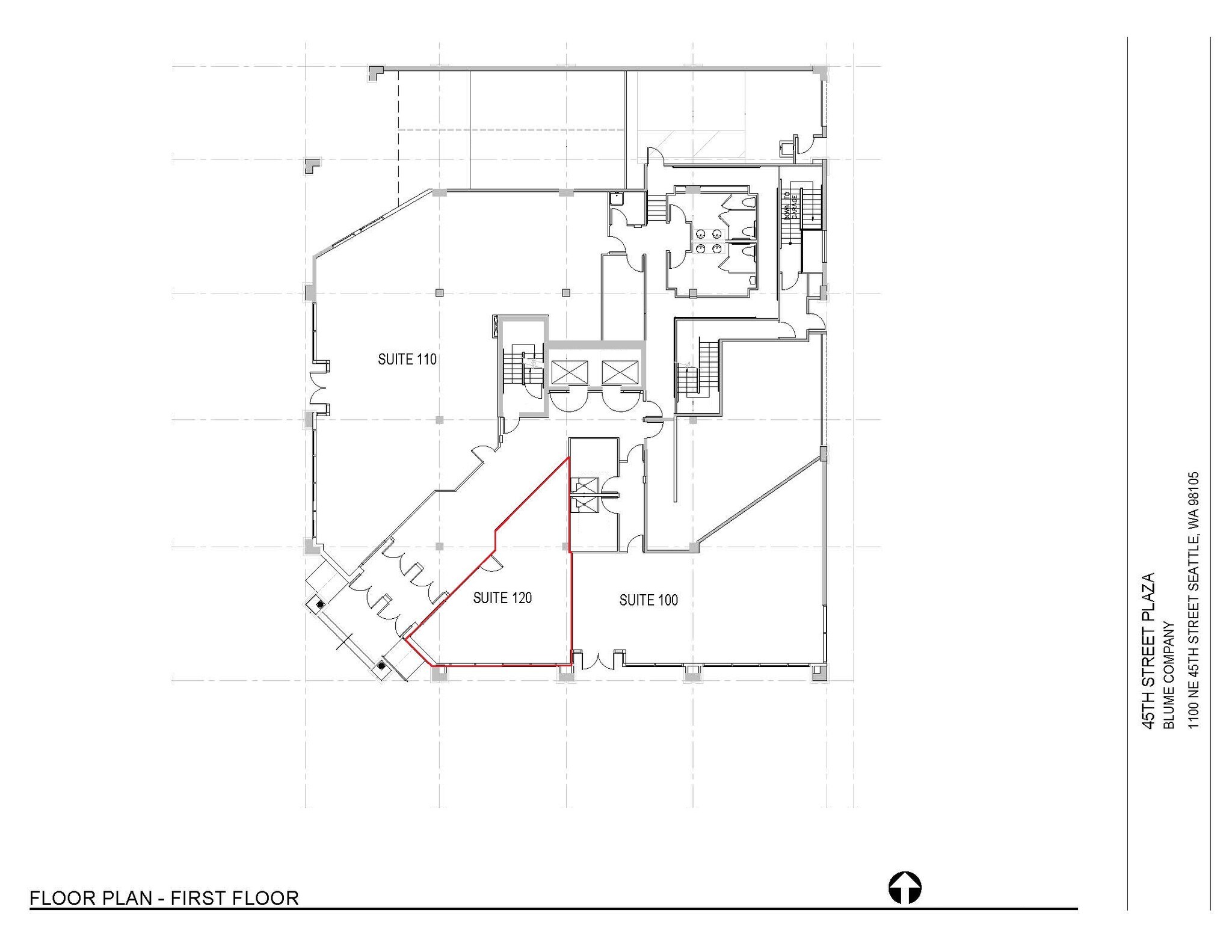 1100 NE 45th St, Seattle, WA for lease Site Plan- Image 1 of 1