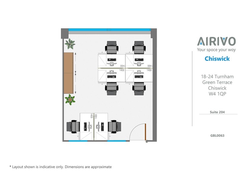 18-28 Turnham Green Ter, Londres à louer - Plan d’étage - Image 3 de 9