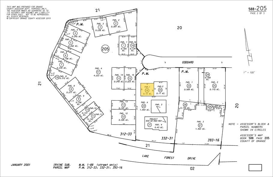 200 Goddard, Irvine, CA for sale - Plat Map - Image 2 of 7