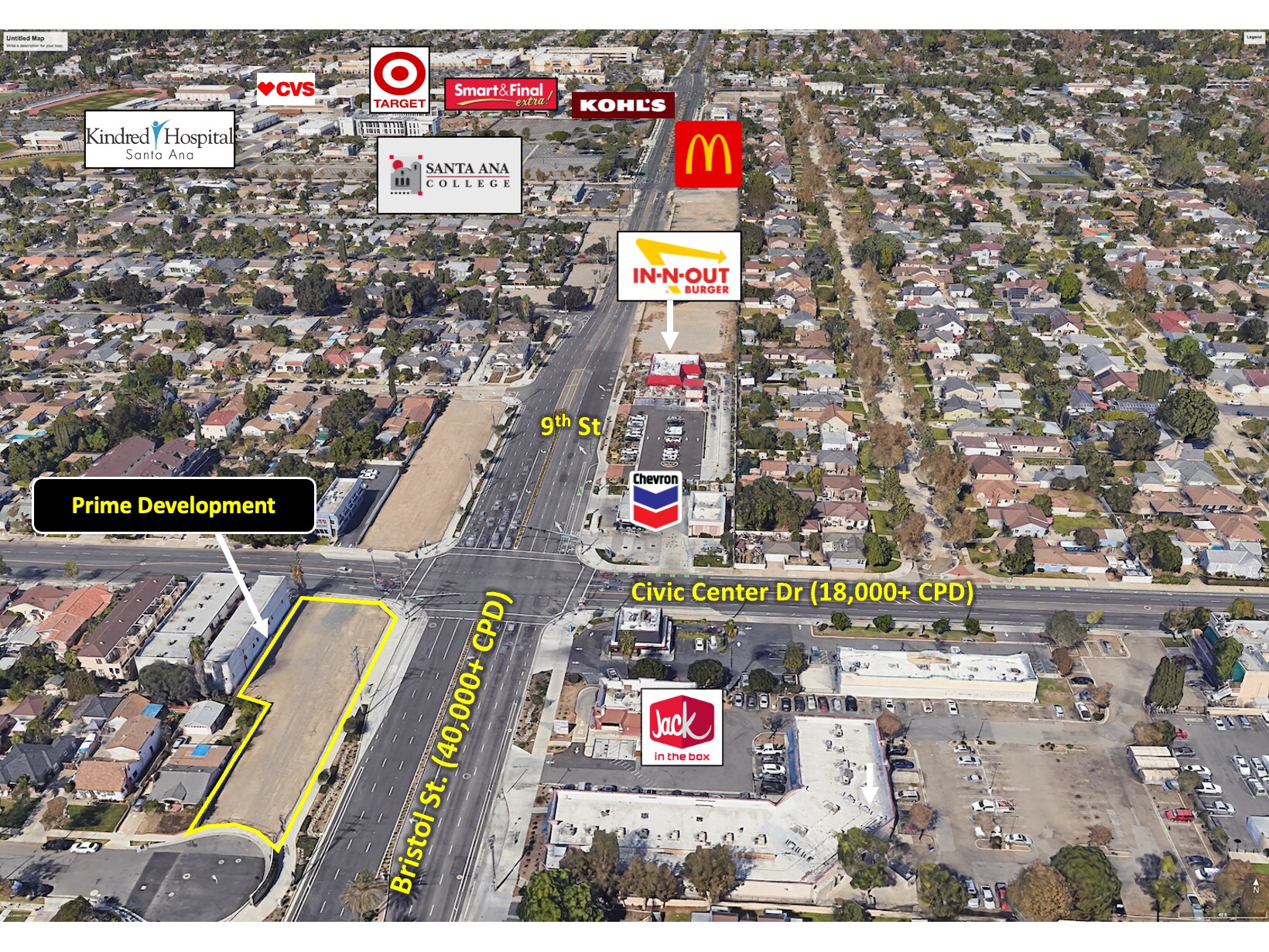 716 N Bristol Street, Santa Ana, CA à vendre Aérien- Image 1 de 4