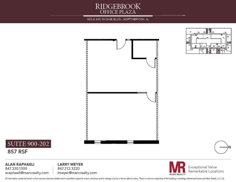 900 Skokie Blvd, Northbrook, IL for lease Floor Plan- Image 1 of 1