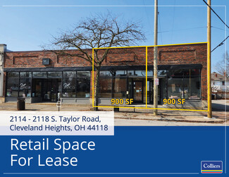 Plus de détails pour 2114-2122 S Taylor Rd, Cleveland Heights, OH - Bureau/Commerce de détail, Vente au détail à louer