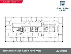 5251 Westheimer Rd, Houston, TX à louer Plan d  tage- Image 1 de 1