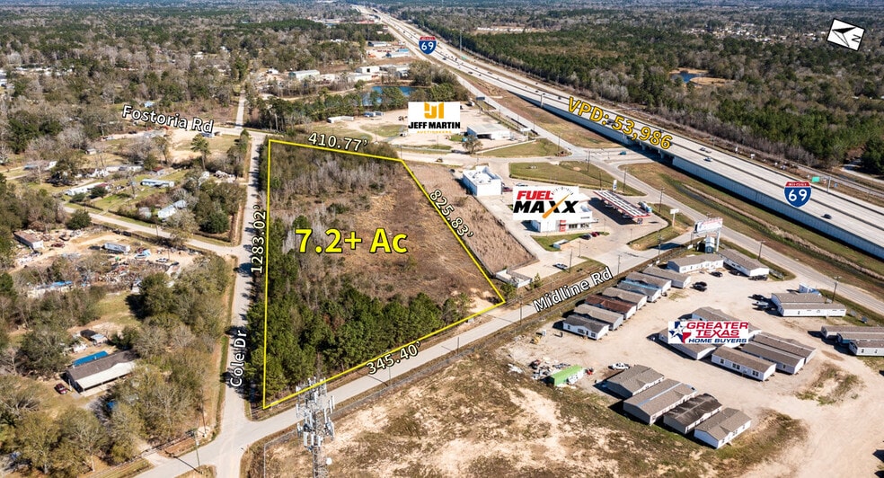 7.21+Ac Fostoria Rd & Midline rd, Splendora, TX for sale - Primary Photo - Image 1 of 8