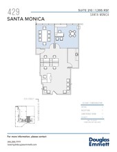 429 Santa Monica Blvd, Santa Monica, CA à louer Plan d  tage- Image 1 de 1