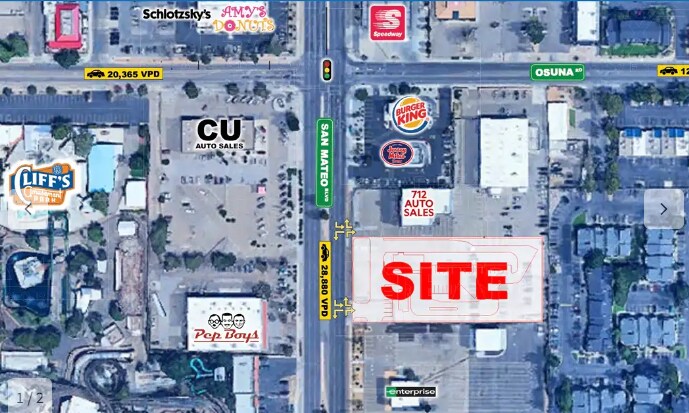 6000 San Mateo Blvd NE, Albuquerque, NM à louer - Aérien - Image 2 de 3