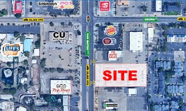 6000 San Mateo Blvd NE, Albuquerque, NM - AERIAL  map view