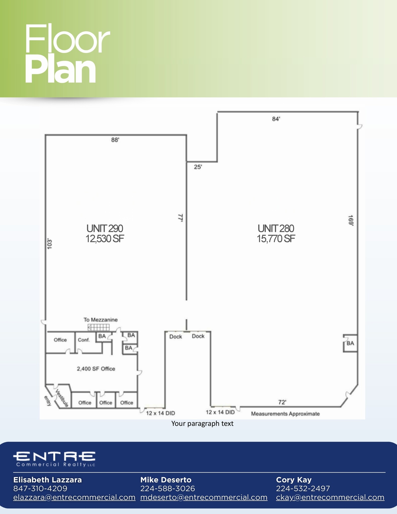 280-290 Industrial Dr, Wauconda, IL for lease Floor Plan- Image 1 of 1