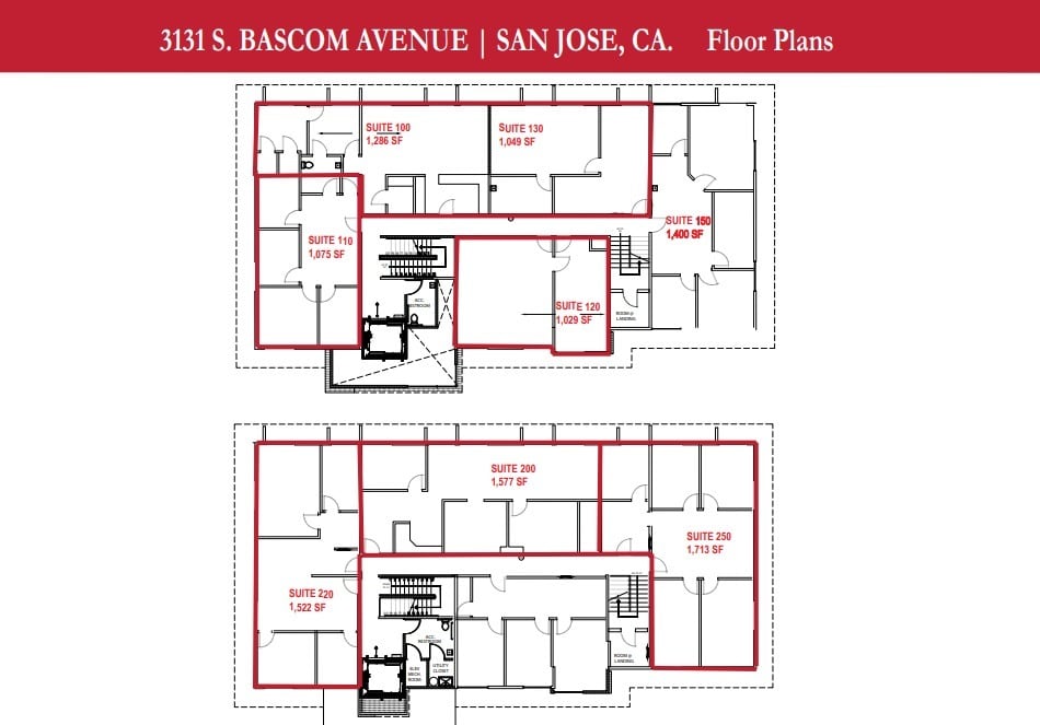 3131 S Bascom Ave, San Jose, CA for lease Floor Plan- Image 1 of 1