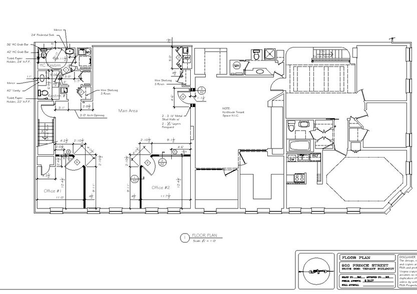 900-902 Prince St, Alexandria, VA à louer - Plan d’étage - Image 2 de 2