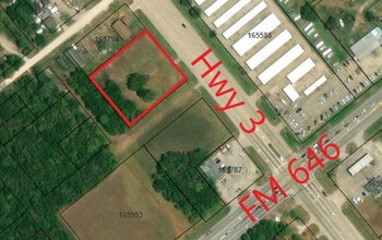0 Highway 3, League City, TX - AERIAL  map view