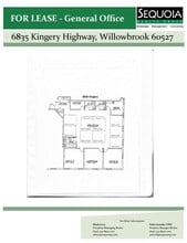 6833-6837 S Kingery Hwy, Willowbrook, IL for lease Floor Plan- Image 1 of 5