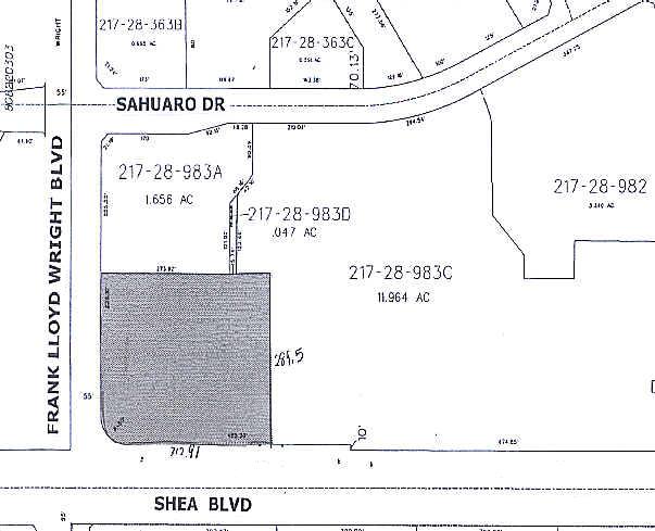 10601-10609 N Frank Lloyd Wright Blvd, Scottsdale, AZ à louer - Plan cadastral - Image 3 de 40