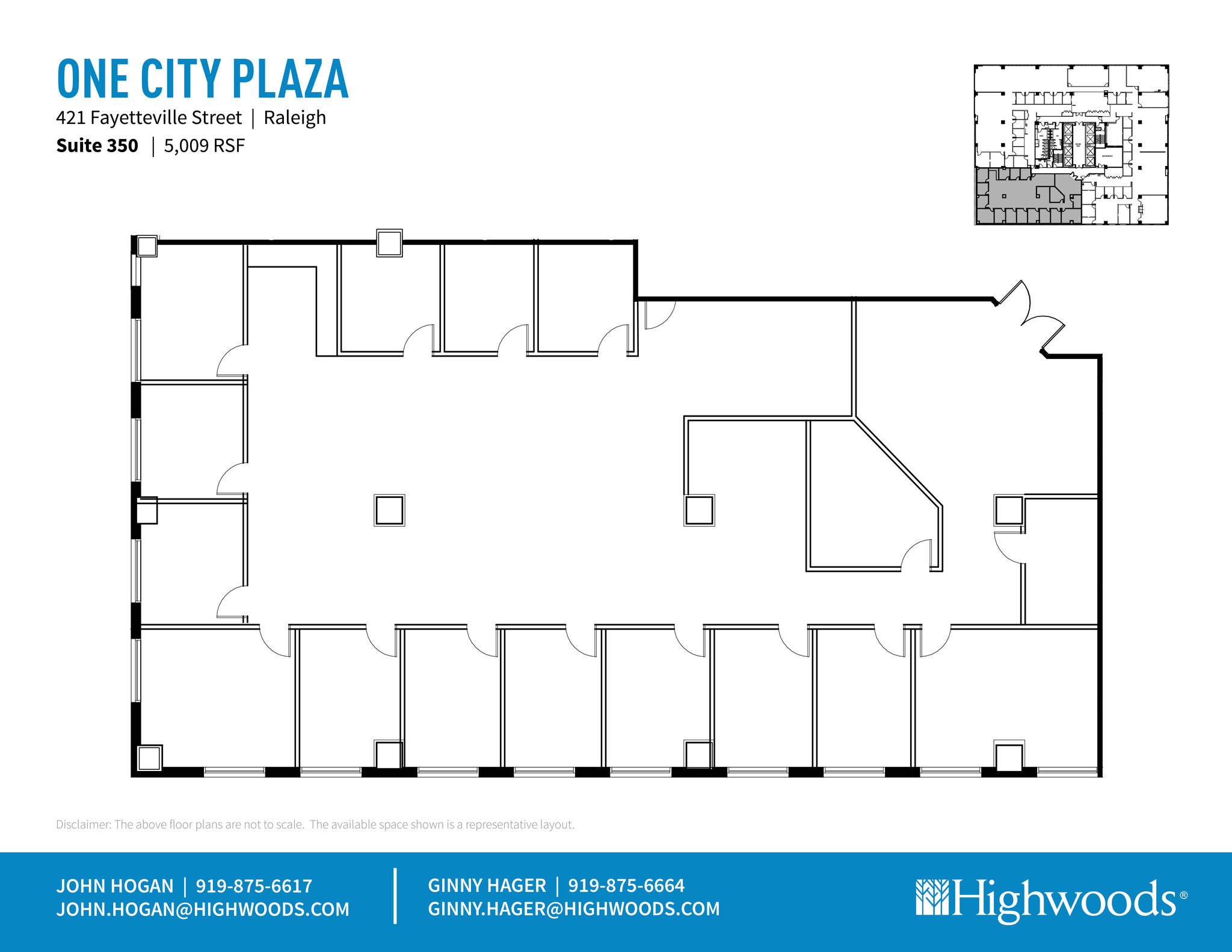 421 Fayetteville St, Raleigh, NC à louer Plan d  tage- Image 1 de 1