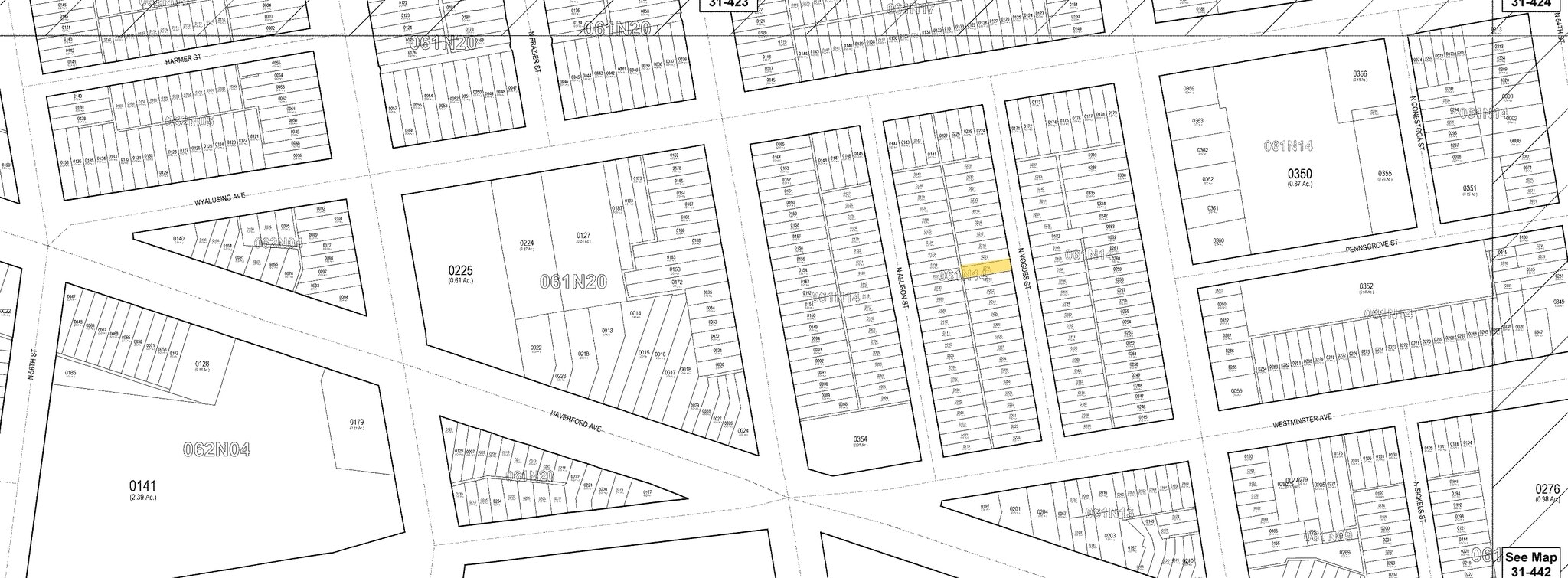 530 N Vogdes St, Philadelphia, PA à vendre Plan cadastral- Image 1 de 2