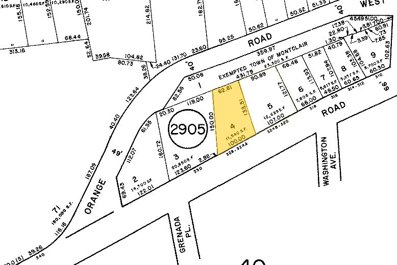 328 Orange Rd, Montclair, NJ à louer Plan cadastral- Image 1 de 3
