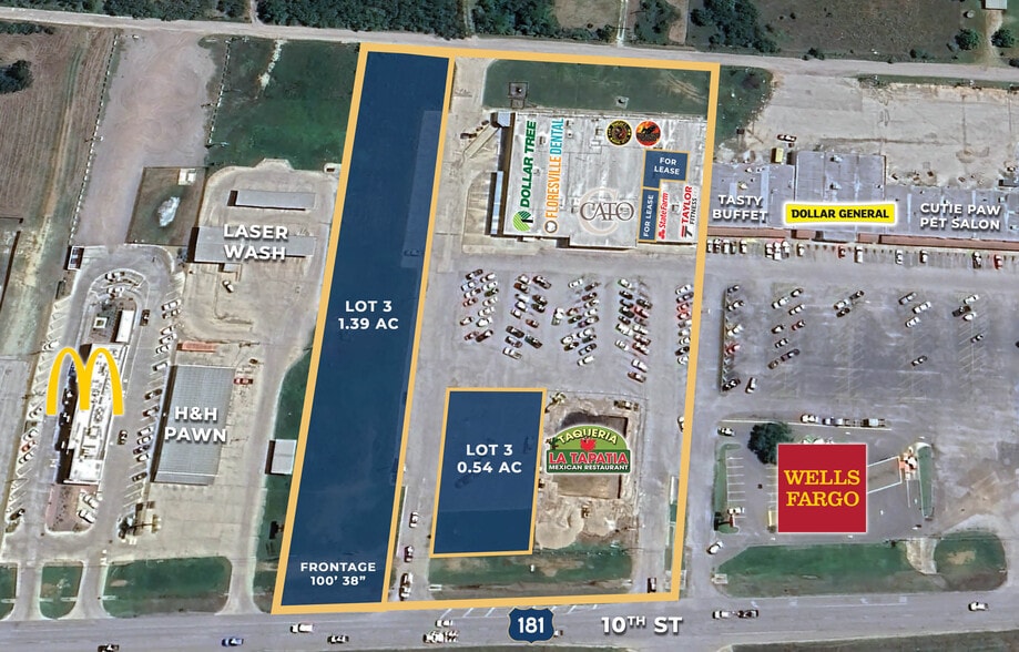 534-540 10th St, Floresville, TX for lease - Aerial - Image 2 of 6