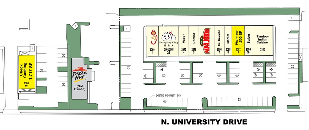 1980-2100 N University Dr, Pembroke Pines, FL for lease - Building Photo - Image 2 of 6